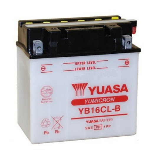 Bateria Yuasa  YB16CLB 19A 12V