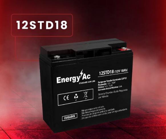 BATERIA ENERGY 12STD18 (12V 18Ah) R$749,00